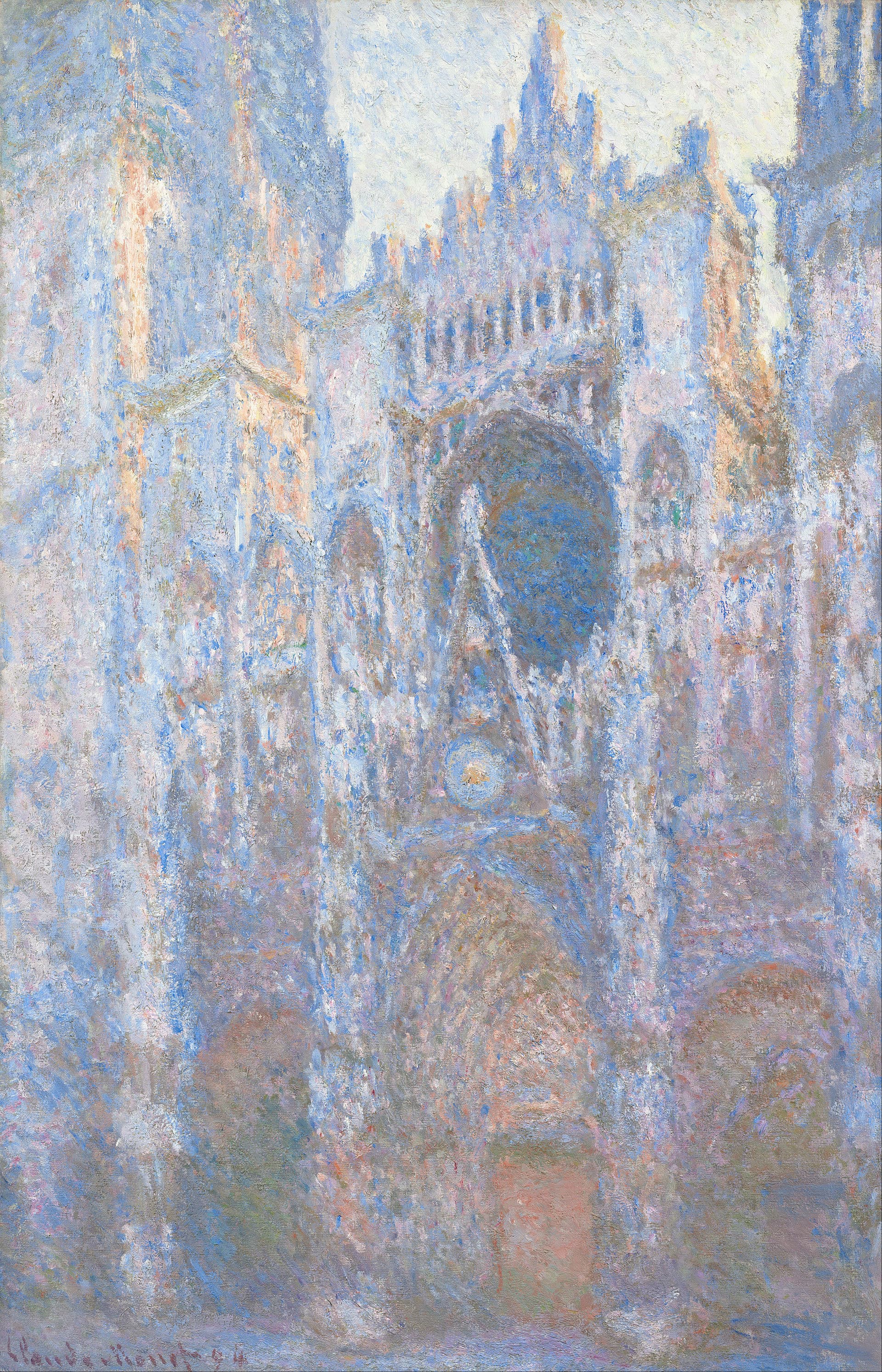 Rouen Cathedral — West Façade, 1894, by Claude Monet