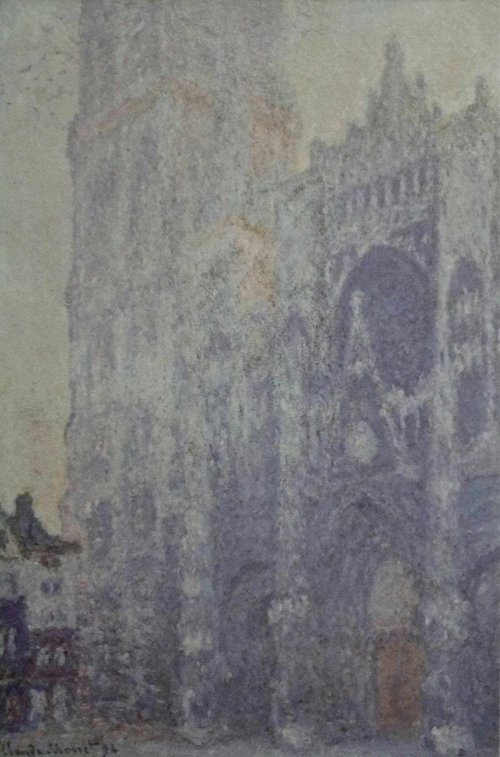 Rouen Cathedral — Full Sunlight, Harmony in White, 1894, by Claude Monet