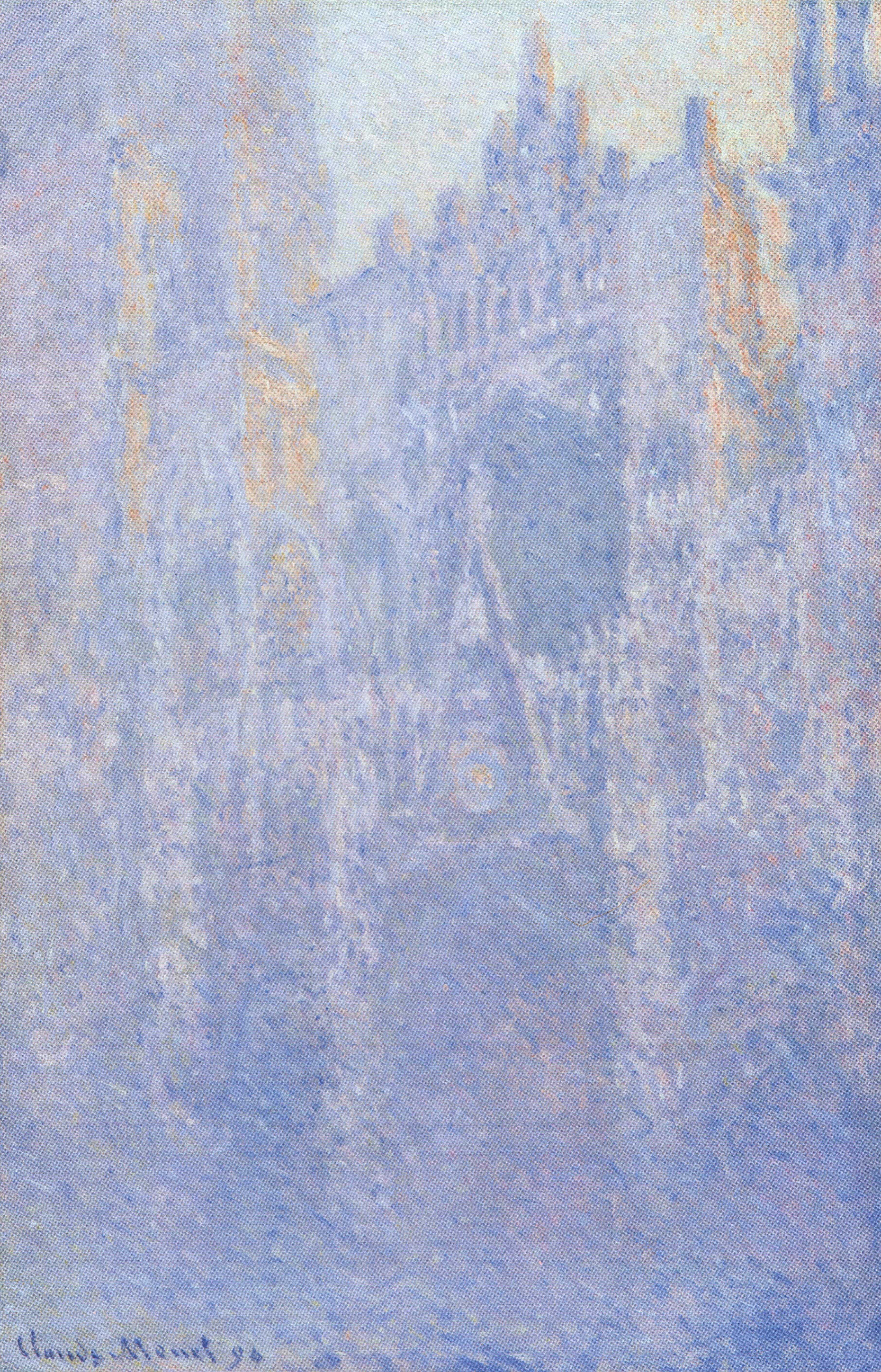 Rouen Cathedral — Façade, Morning Effect, 1894, by Claude Monet